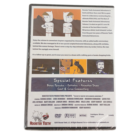 The Best of Rooster Teeth Animated Adventures & Vol. 2 DVD Comedy Collection Set - Picture 8 of 11